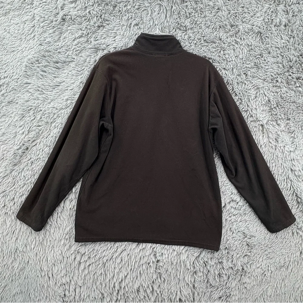 The North Face Pullover Boys XL TKA 100 Glacier Quarterzip Black Fleece Logo
